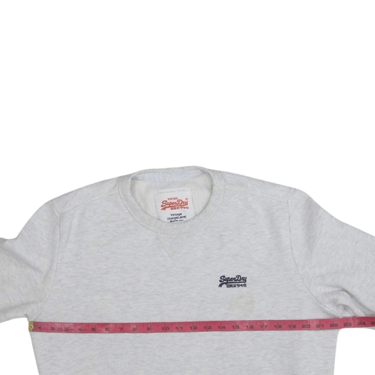 Superdry Men's Grey L Vintage Orange Label Crew Neck Sweatshirt - Image 3