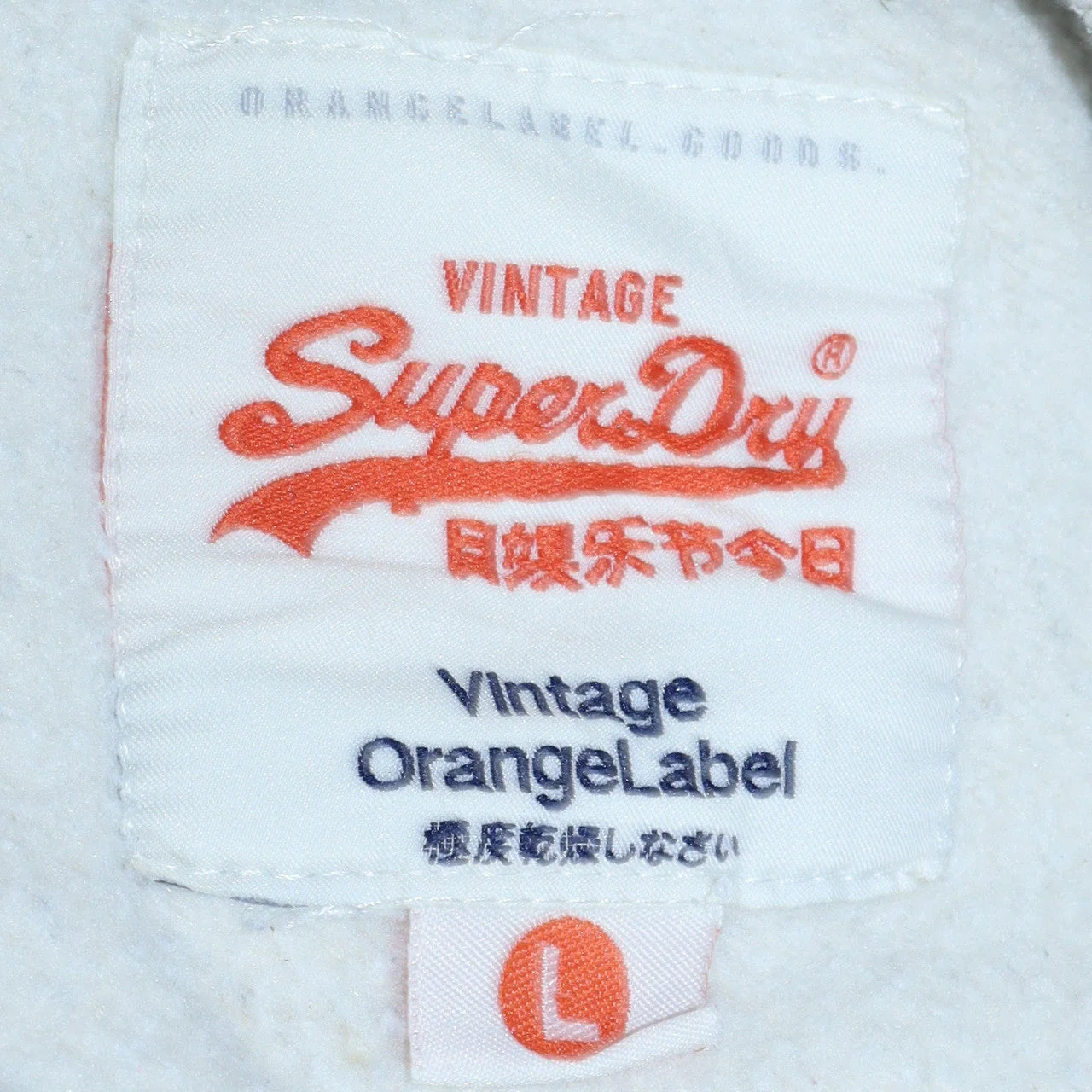Superdry Men's Grey L Vintage Orange Label Crew Neck Sweatshirt - Image 6