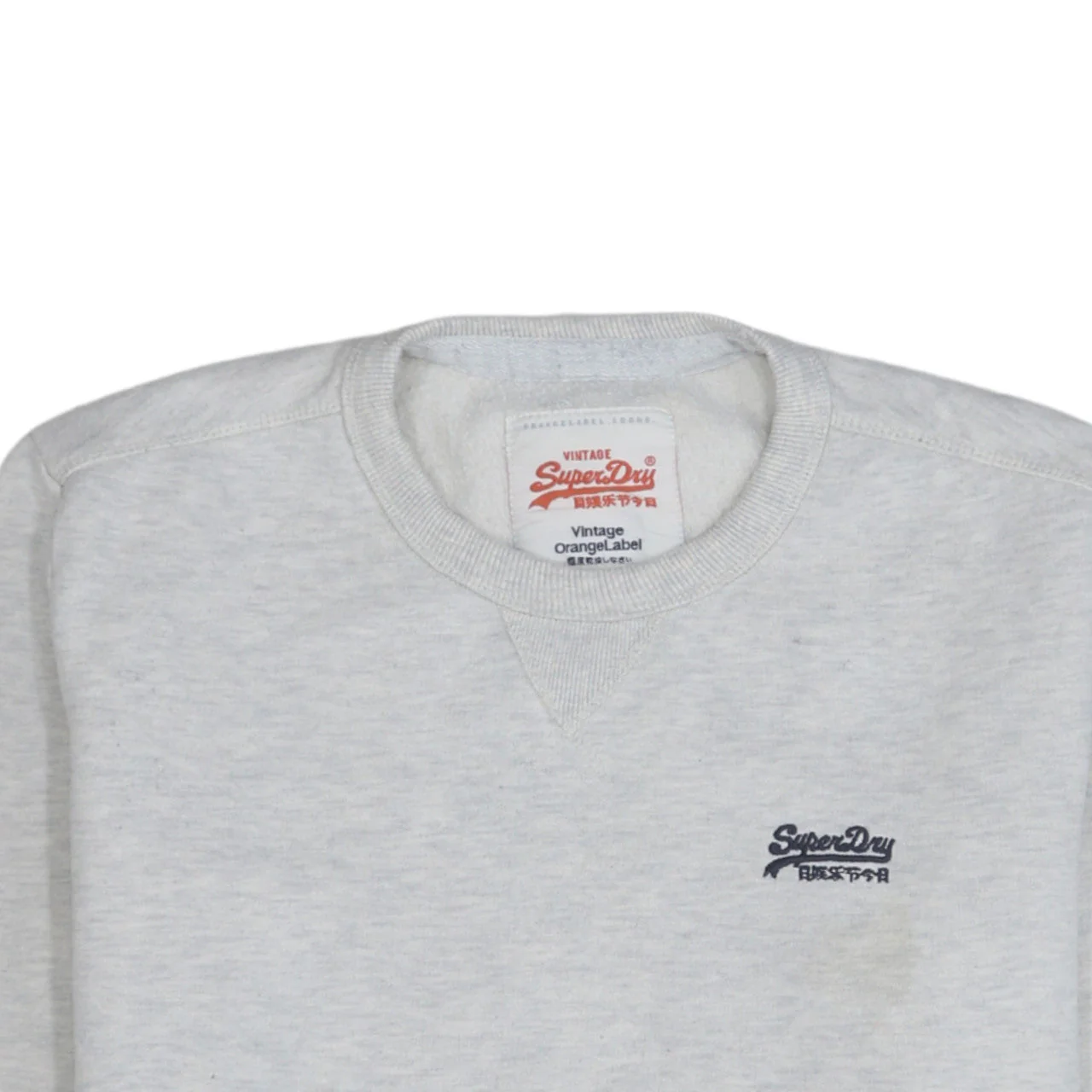 Superdry Men's Grey L Vintage Orange Label Crew Neck Sweatshirt - Image 8