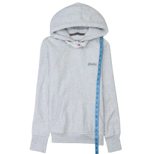 Superdry Men's Grey Small Pullover Hoodie Fleece Sweatshirt - Image 2