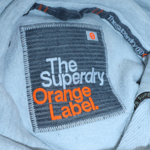 Superdry Men's Grey Small Pullover Hoodie Fleece Sweatshirt - Image 5