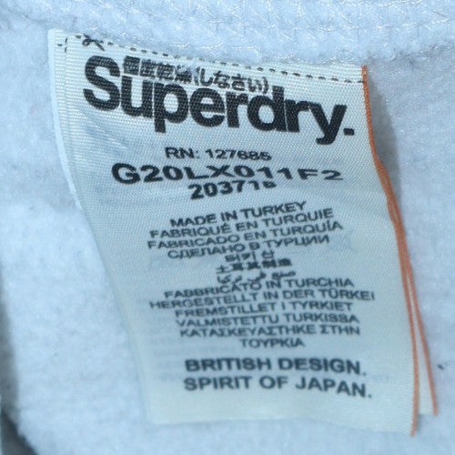 Superdry Men's Grey Small Pullover Hoodie Fleece Sweatshirt - Image 6