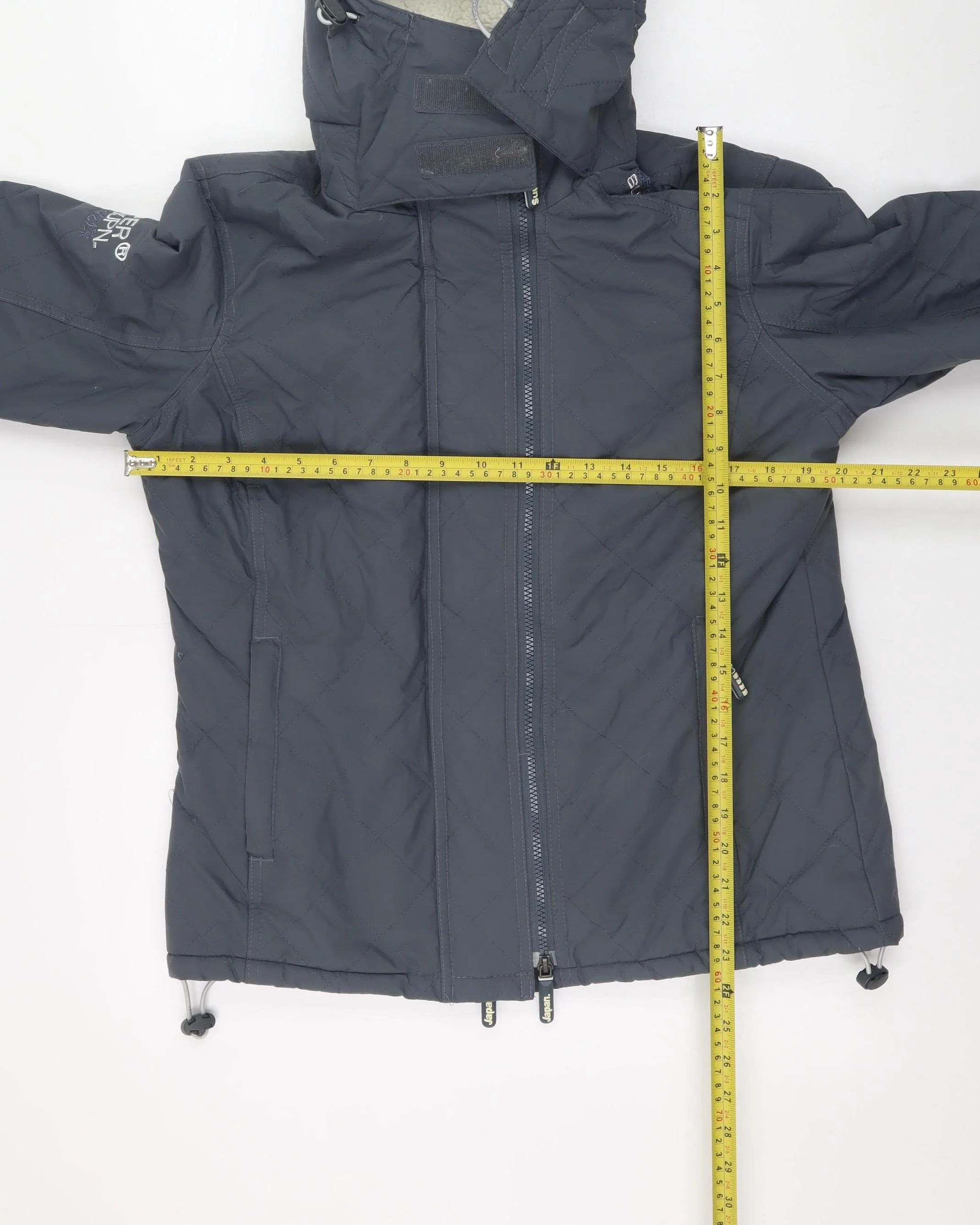 Superdry Men's Grey Windcheater Hooded Jacket Size M Windproof Outdoor - Image 2
