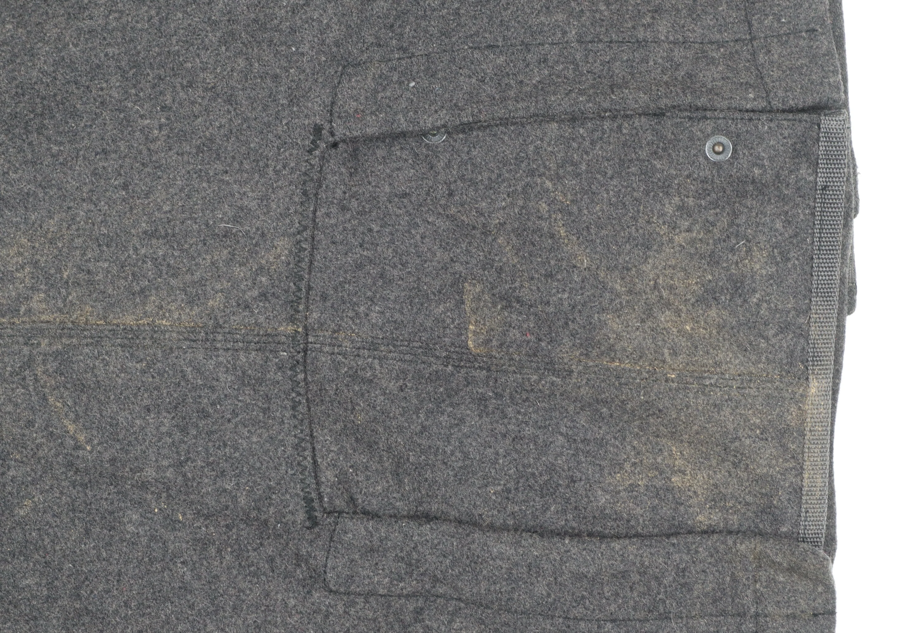 Superdry Men's Grey Wool Blend Hooded Overcoat XS - Image 7