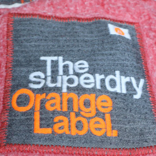 Superdry Men's Pink Full Zip Hoodie Size M Lightweight Hooded Sweatshirt - Image 5