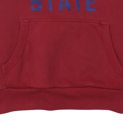 Superdry Mens Red Pullover Hoodie Size M Fleece Logo Sweatshirt - Image 7
