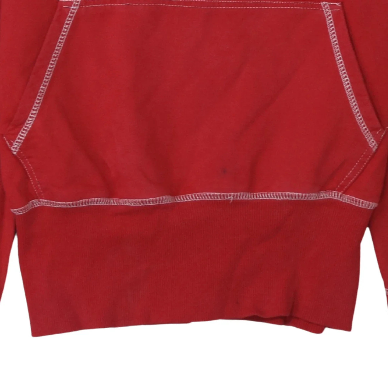 Superdry Red Pullover Hoodie Womens Size 8 Cotton Casual Sweatshirt - Image 7