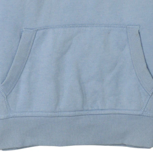 Superdry Women Blue Pullover Hoodie Large Cotton Blend Casual - Image 8