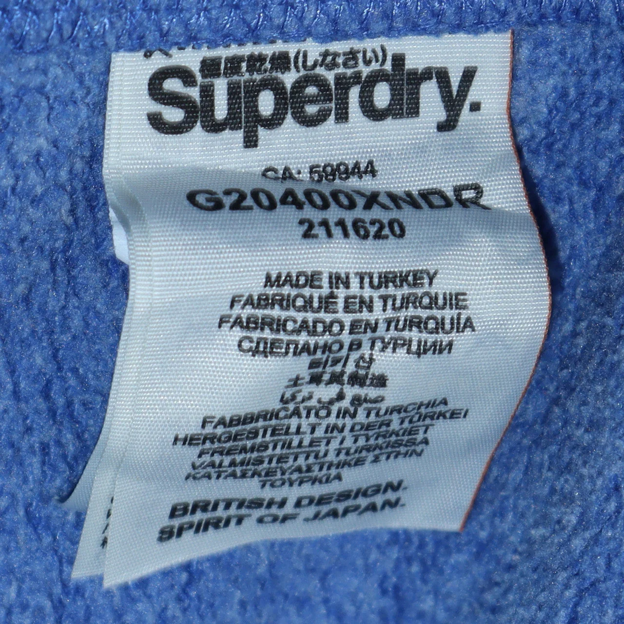 Superdry Women Blue Pullover Hoodie Size M Track & Field Graphic - Image 6