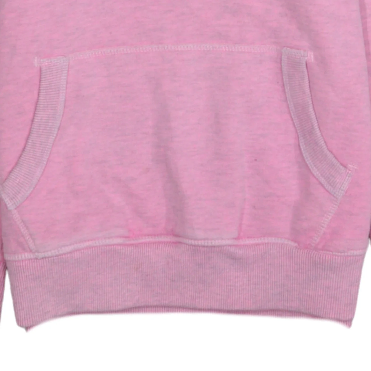 Superdry Women Pink Pullover Hoodie Small Logo Graphic Cotton Blend - Image 7