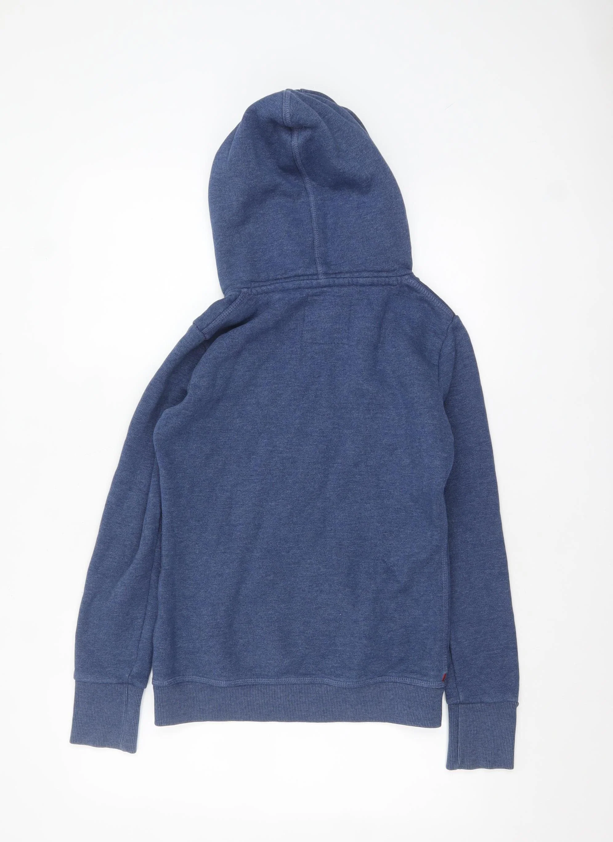 Superdry Womens Blue XS Pullover Hoodie with Logo Print - Image 3