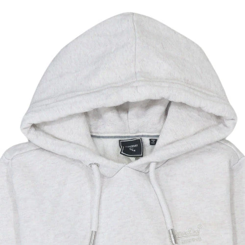 Superdry Womens Grey Hoodie UK 10 Pullover Hooded Sweatshirt - Image 8
