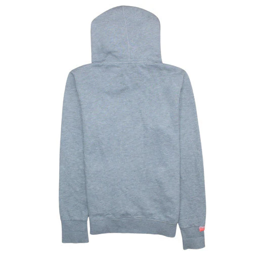 Superdry Womens Grey Pullover Hoodie L Logo Print Casual Sweatshirt - Image 4