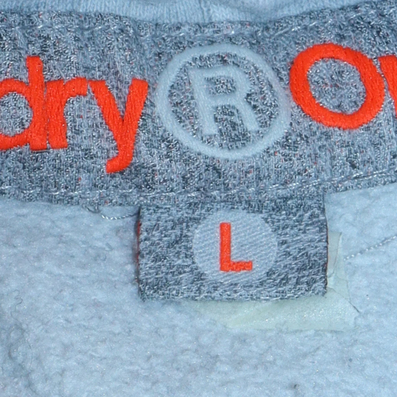 Superdry Womens Grey Pullover Hoodie Size L Drawstring Pockets - Image 5