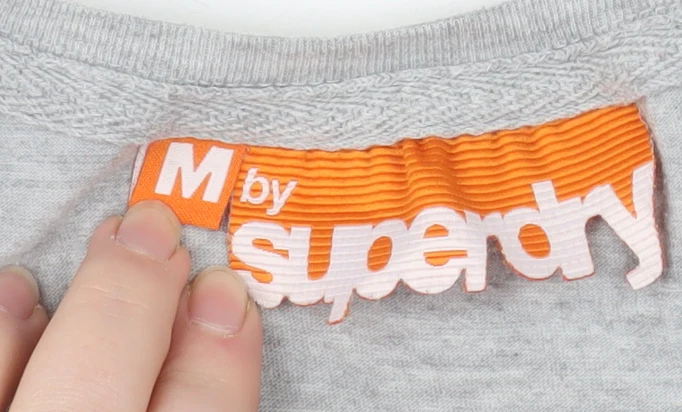 Superdry Womens Grey Slim Fit Graphic T-Shirt Medium - Image 4