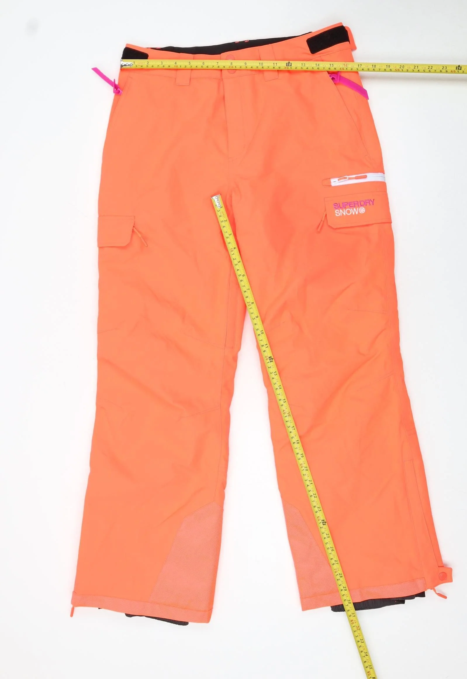 Superdry Women's Orange Snow Pants UK 12 Waterproof Ski Trousers - Image 2