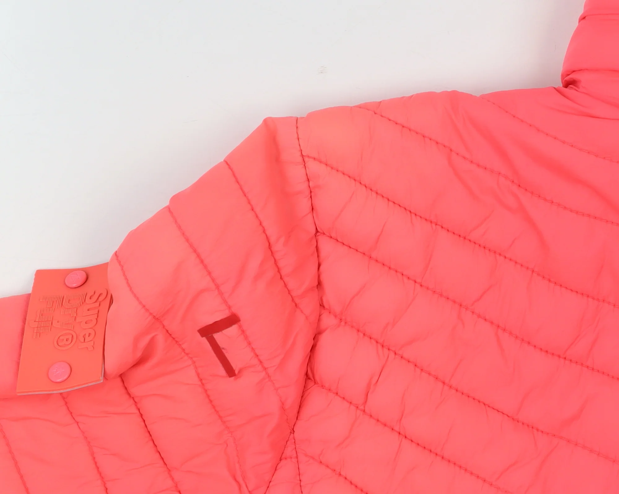 Superdry Womens Pink Hooded Puffer Jacket M Lightweight Casual - Image 5