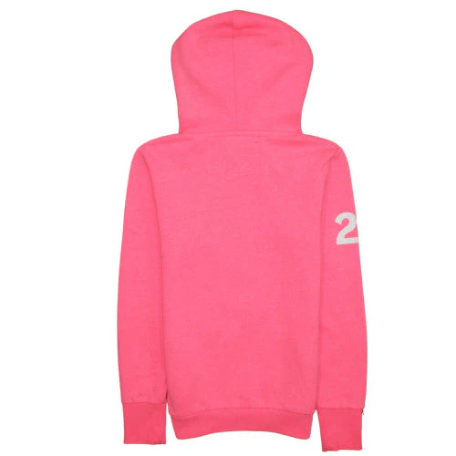 Superdry Womens Pink Hoodie Pullover Size S Graphic Print Cotton Blend - Image 4