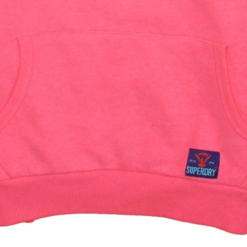 Superdry Womens Pink Hoodie Pullover Size S Graphic Print Cotton Blend - Image 7