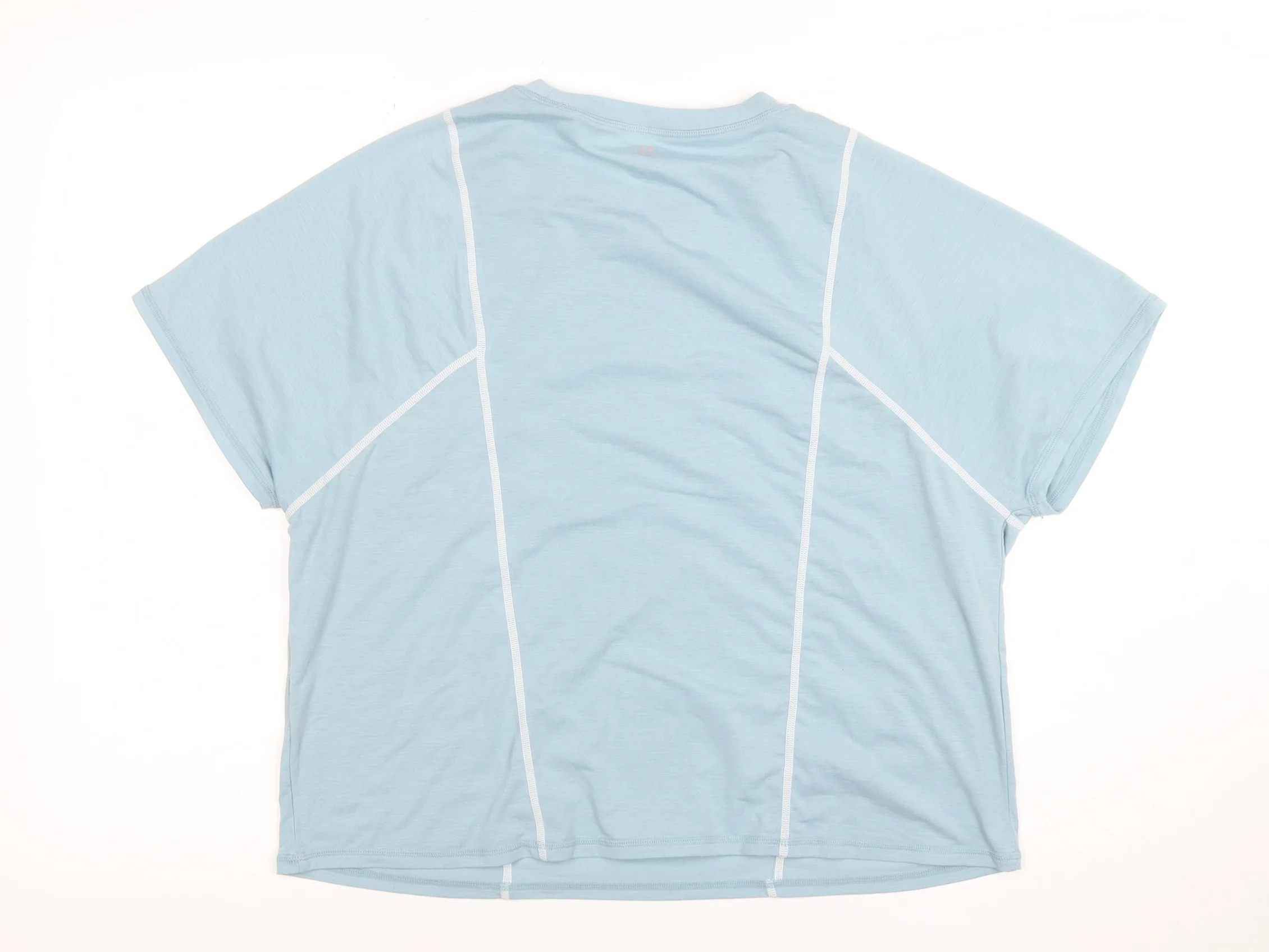 Sweaty Betty Women’s Light Blue Relaxed Fit Short Sleeve Active T-Shirt Size L - Image 3