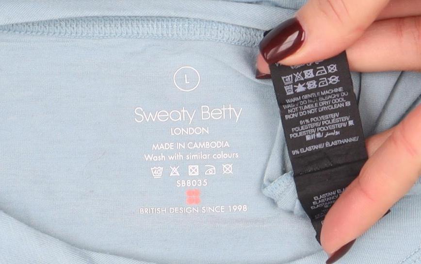 Sweaty Betty Women’s Light Blue Relaxed Fit Short Sleeve Active T-Shirt Size L - Image 4
