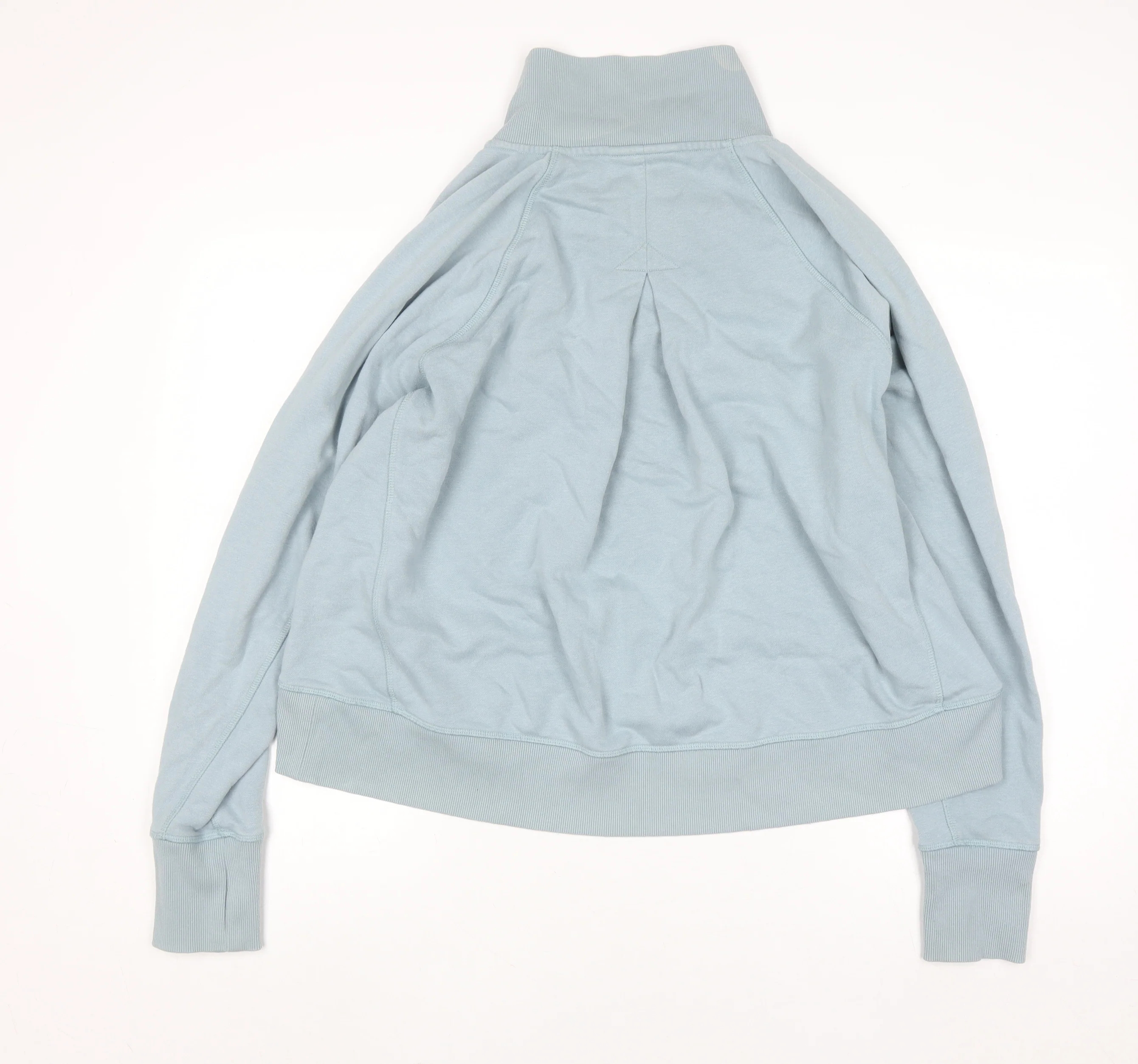 Sweaty Betty Womens Blue 1/2 Zip Cotton Pullover Sweatshirt Size 12 - Image 3
