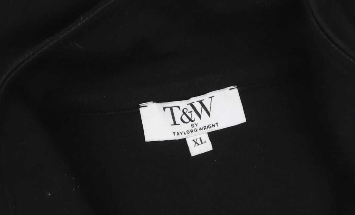 T&W by Taylor & Wright Men's Black XL 1/2 Zip High Neck Sweatshirt - Image 5