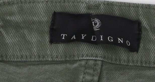 Taydigno Men’s Green Slim Fit Stretch Cotton Skinny Jeans Size 36 - Image 5