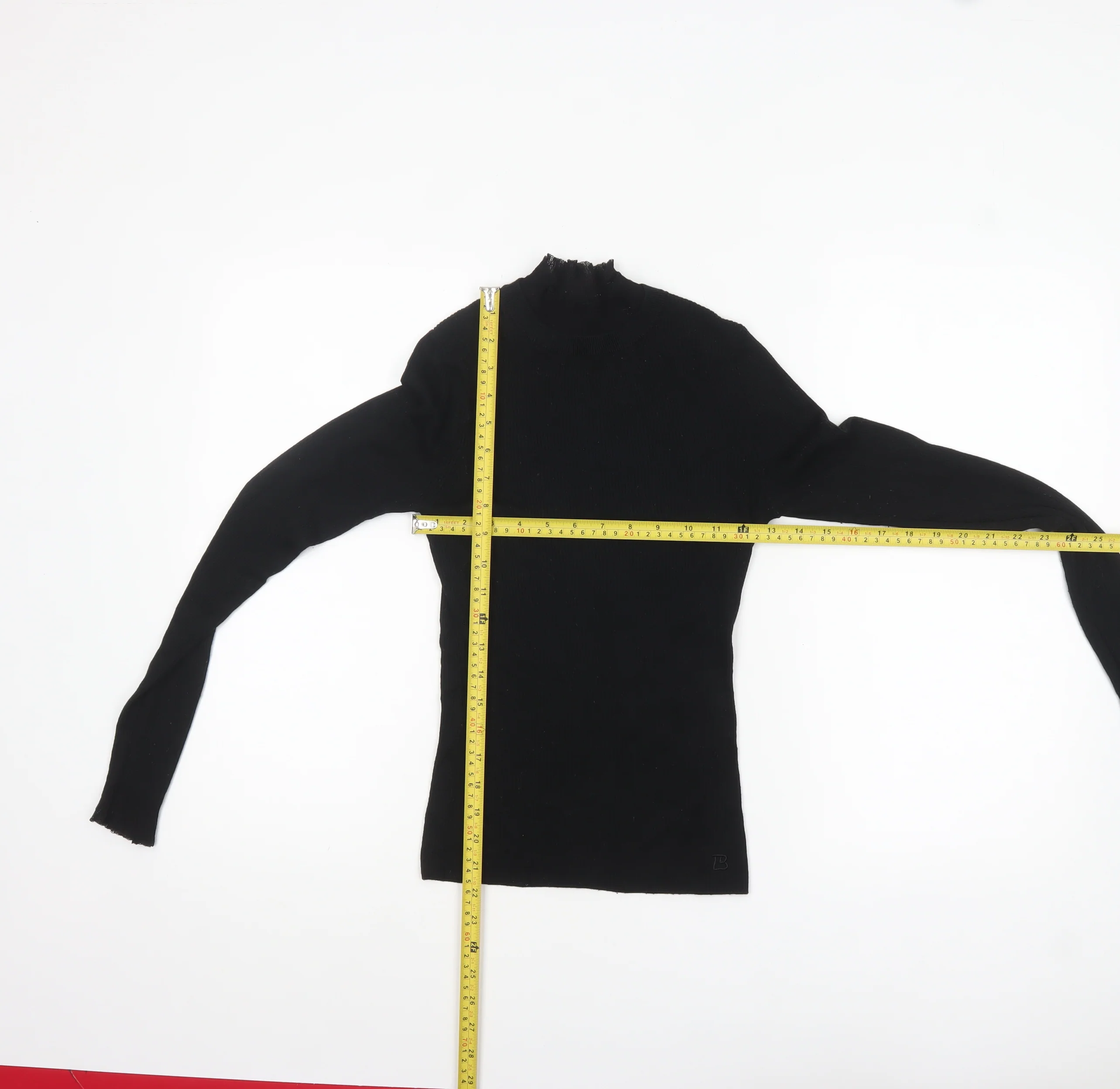 Ted Baker Women's Black Mock Neck Long Sleeve Slim Fit Jumper Size S - Image 2