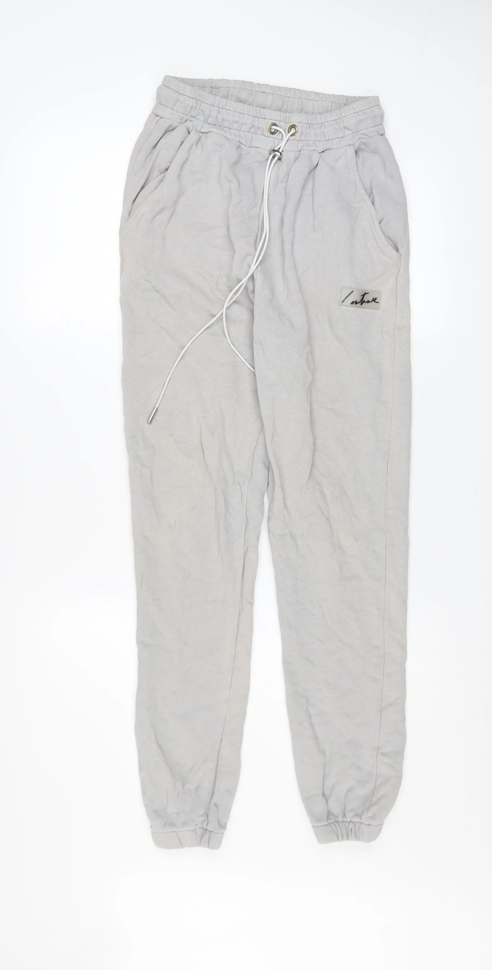 The Couture Club Men's Grey Cotton Jogger Trousers XS