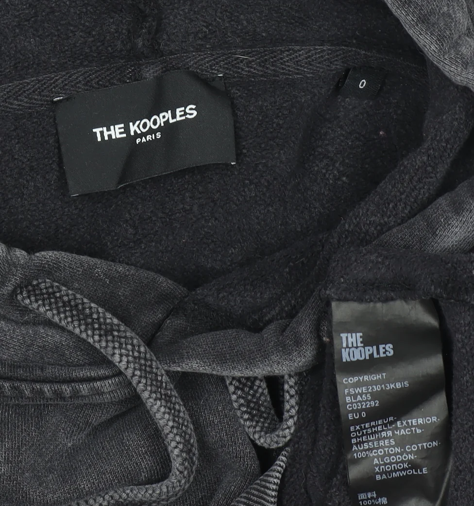 The Kooples Women's Black Cotton Pullover Hoodie Size XS - Image 4