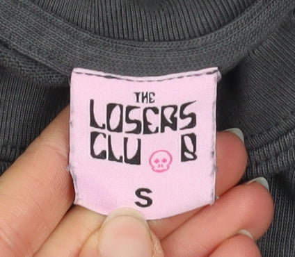 The Losers Club Men’s Black Graphic Crew Neck Cotton T-Shirt Size S - Image 4