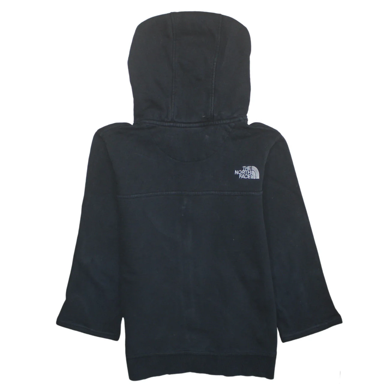 The North Face Boys Black Full Zip Hoodie L/G Cotton Blend Casual - Image 4