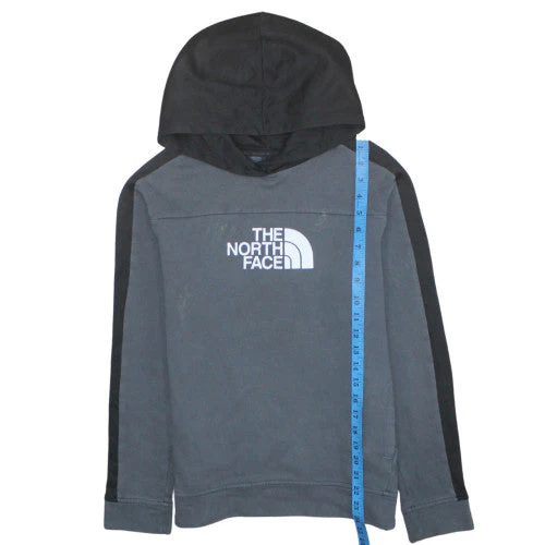 The North Face Boys Black/Grey Pullover Hoodie XL Cotton Blend Casual - Image 3