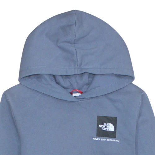 The North Face Boys Blue Pullover Hoodie XL Cotton Blend Fleece - Image 8
