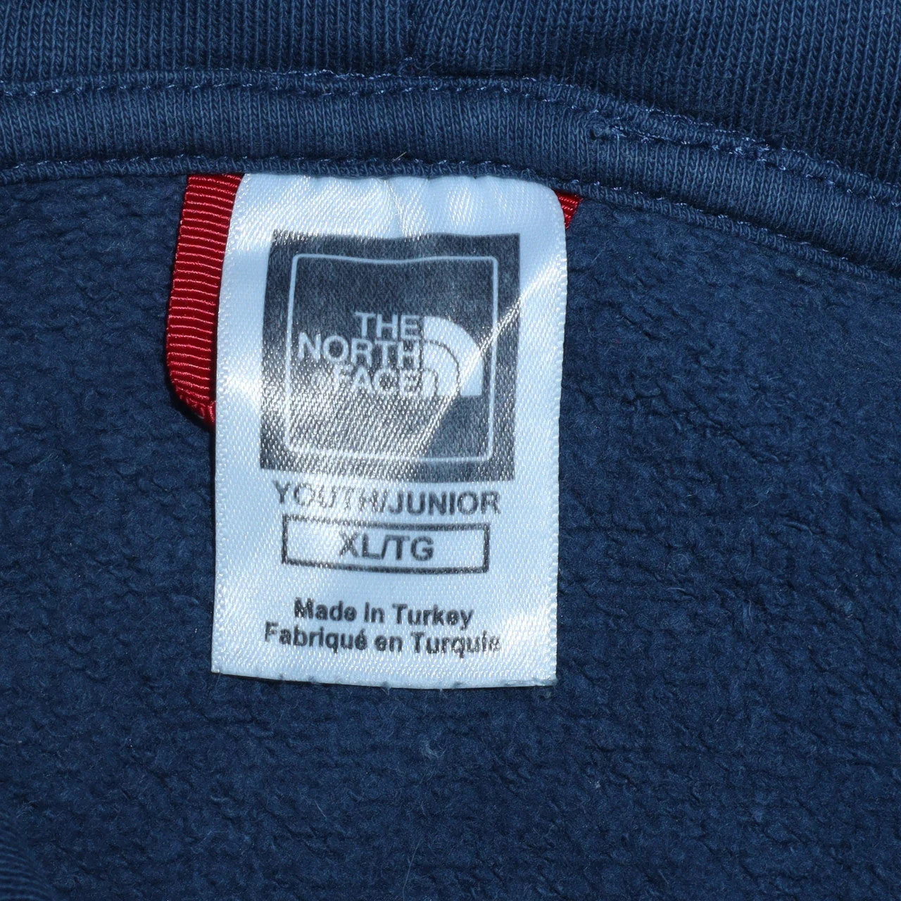 The North Face Boys Blue Pullover Hoodie XL Cotton Fleece Sweatshirt - Image 5