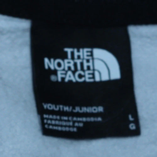 The North Face Boys Grey Crew Neck Sweatshirt Size L Youth Fleece - Image 5
