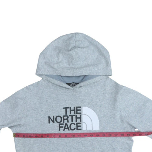 The North Face Boys Grey XL Pullover Hoodie with Logo Print - Image 2