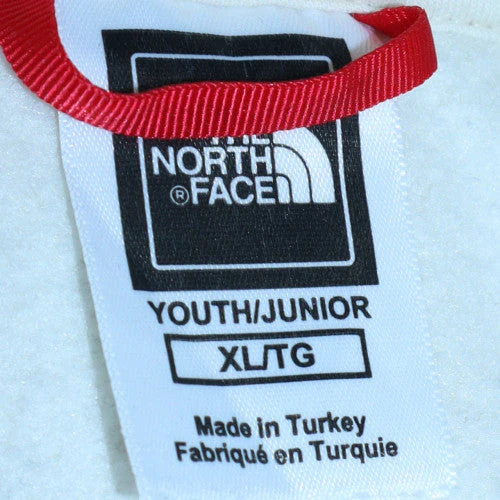 The North Face Boys White Pullover Hoodie XL Fleece Logo Sweatshirt - Image 5