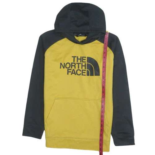 The North Face Boys Yellow & Black Pullover Hoodie XL Polyester Fleece - Image 2