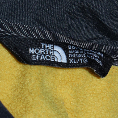 The North Face Boys Yellow & Black Pullover Hoodie XL Polyester Fleece - Image 5