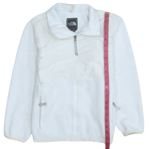 The North Face Girls White Fleece Full Zip Jacket Size L - Image 2