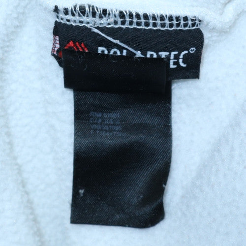 The North Face Girls White Fleece Full Zip Jacket Size L - Image 6