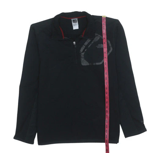 The North Face Men's Black Fleece 1/4 Zip Pullover Sweatshirt M - Image 3