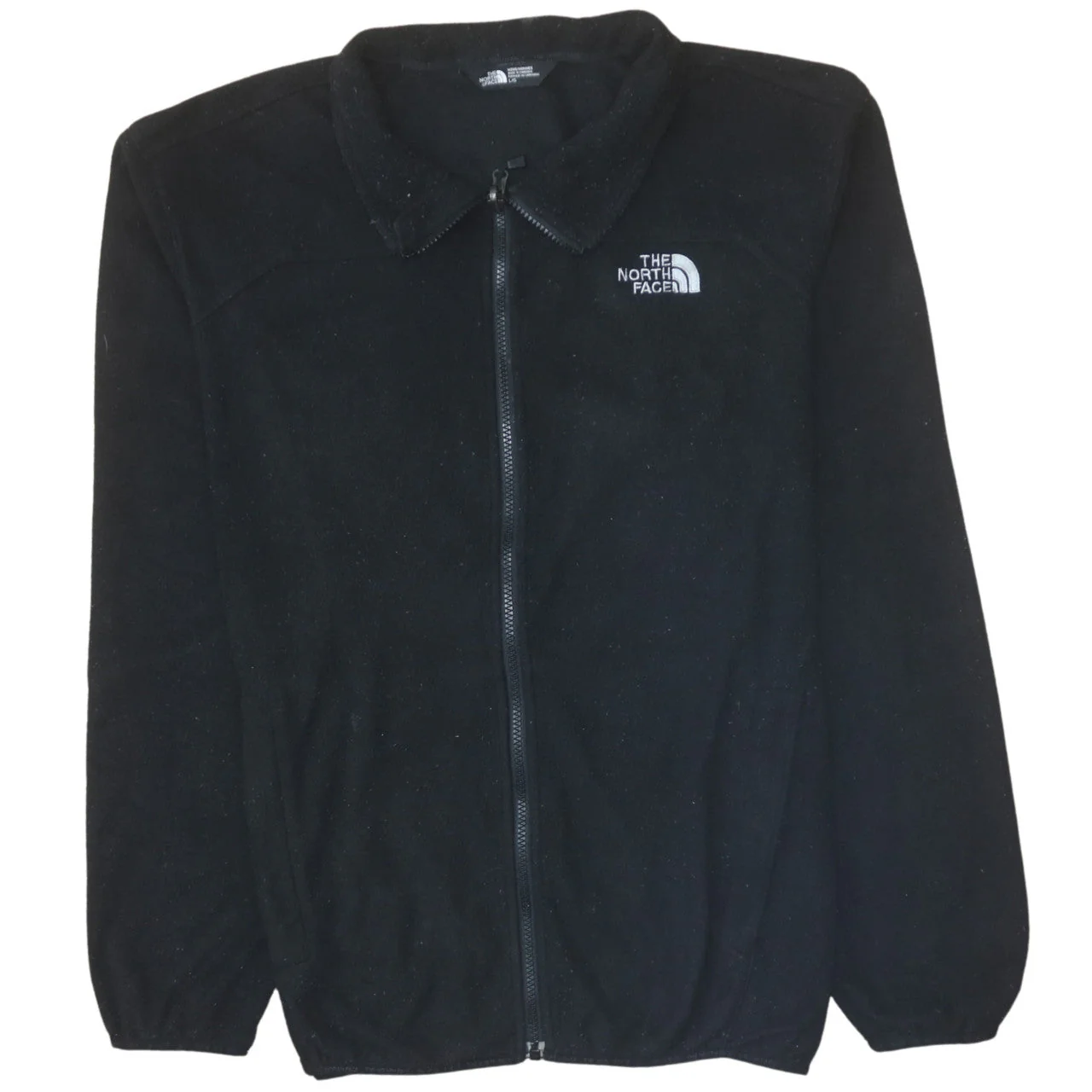 The North Face Men's Black Fleece Full Zip Jacket Size L