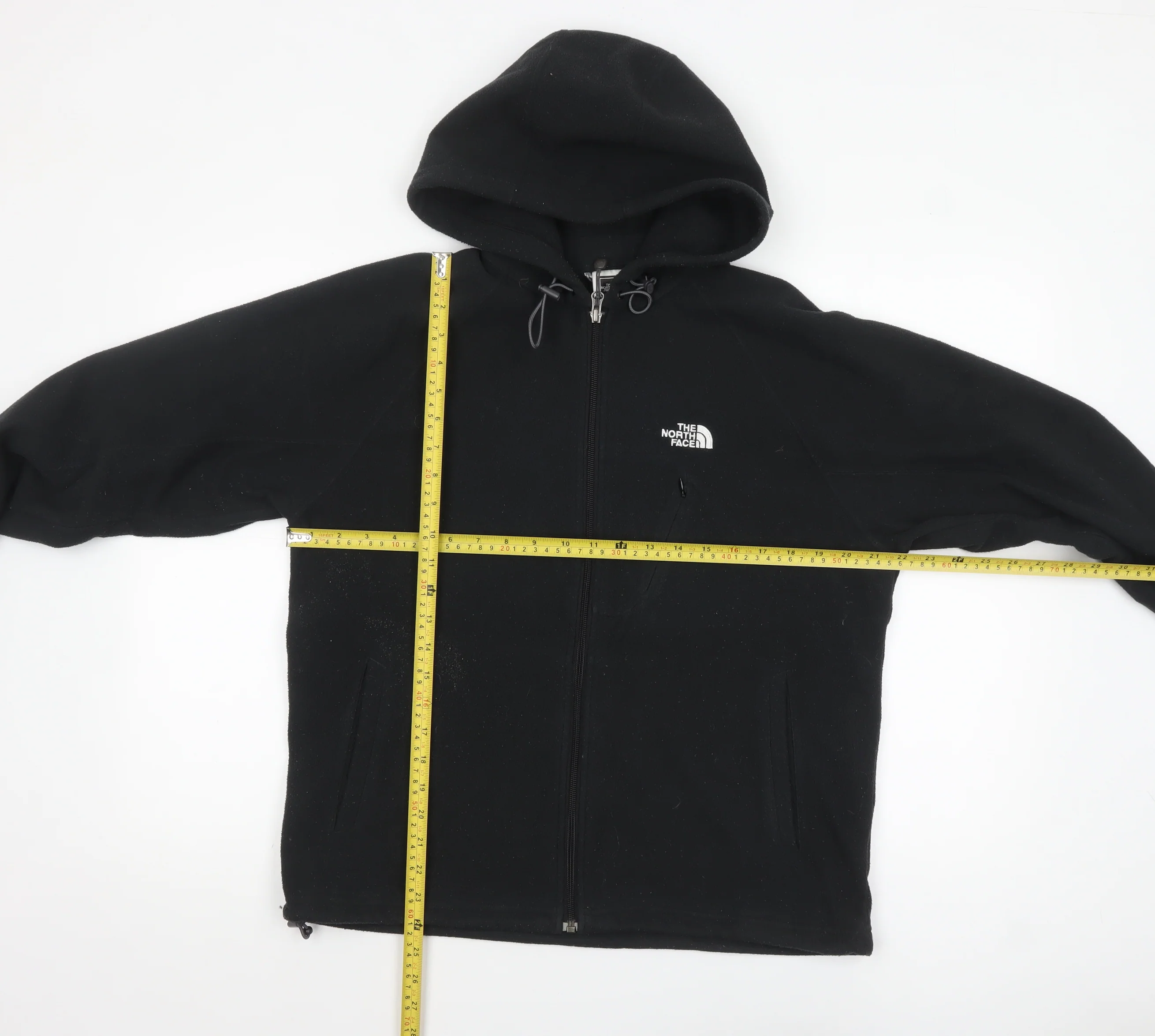 The North Face Men's Black Full Zip Fleece Hoodie Size S - Image 2