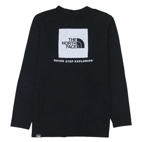 The North Face Men's Black Long Sleeve Cotton Casual Top M - Image 4