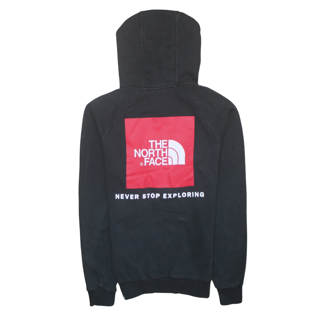 The North Face Men's Black Pullover Hoodie S Outdoor Logo Sweatshirt - Image 4