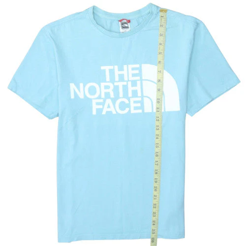 The North Face Men's Blue Graphic Print Crew Neck Cotton T-Shirt M - Image 3