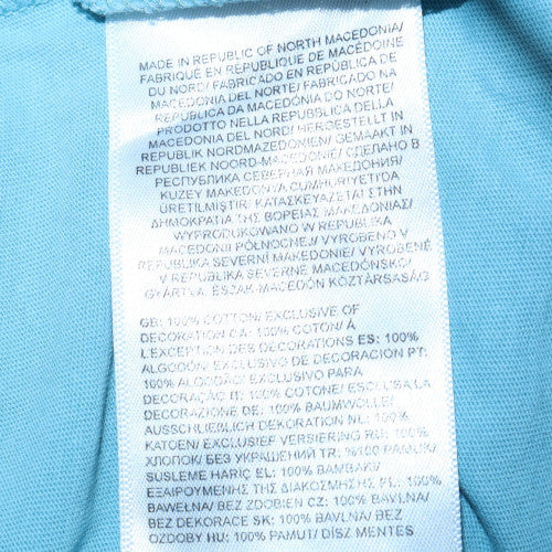 The North Face Men's Blue Graphic Print Crew Neck Cotton T-Shirt M - Image 6
